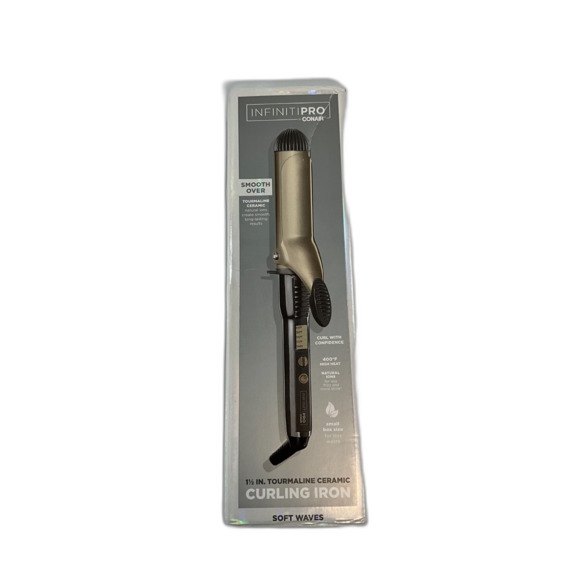 INFINITIPRO BY CONAIR Tourmaline 1 1/2-Inch Ceramic Curling Iron, Gently Used - Picture 1 of 4